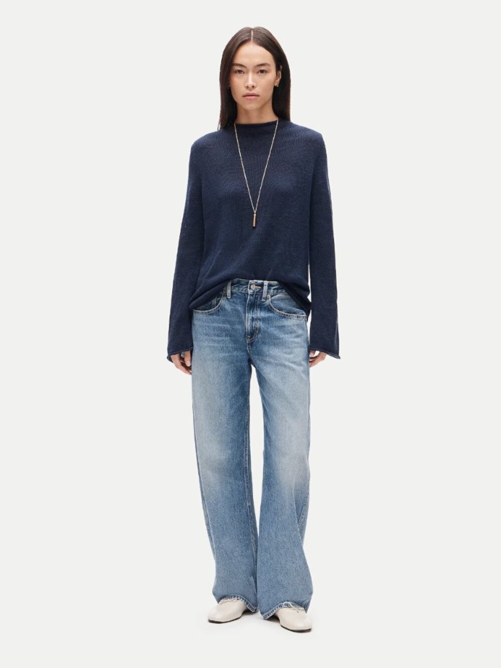 J. Crew Navy Women's Crewneck Sweater